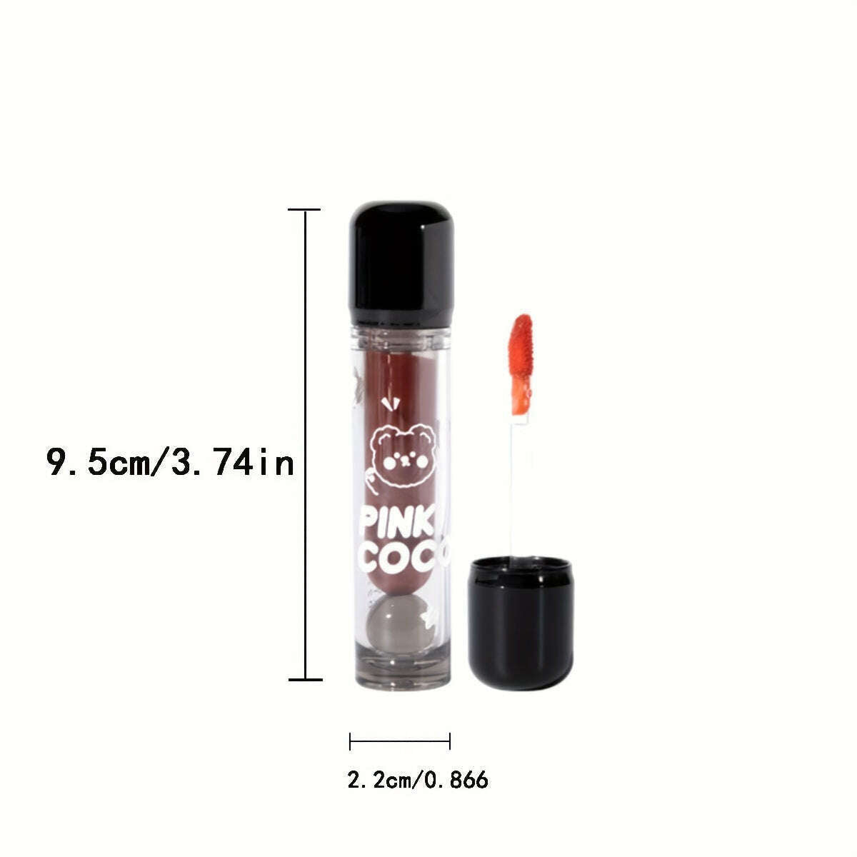 Bear Dudu Mirror Lip Glaze: Non-Fading, Whitening, Glossy Finish