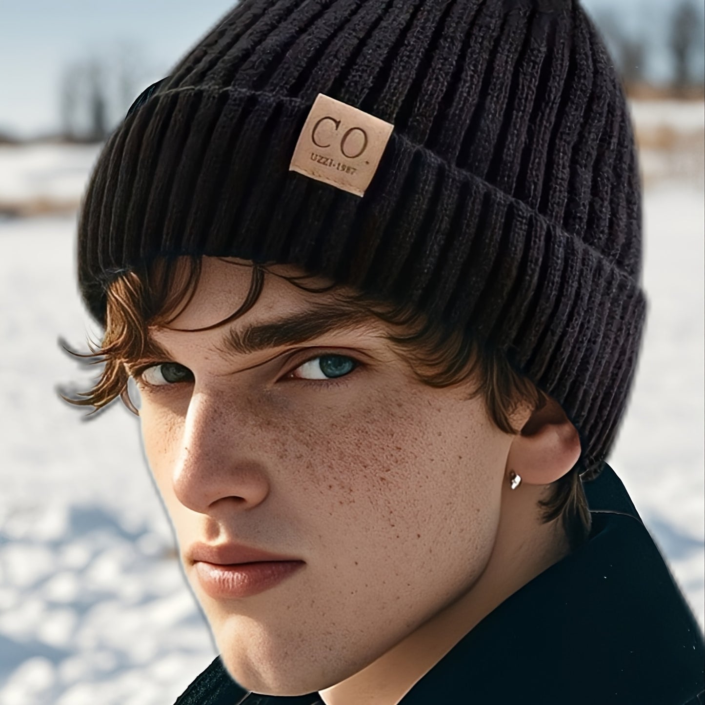 Winter Beanie – Thick Fleece-Lined Windproof Hat