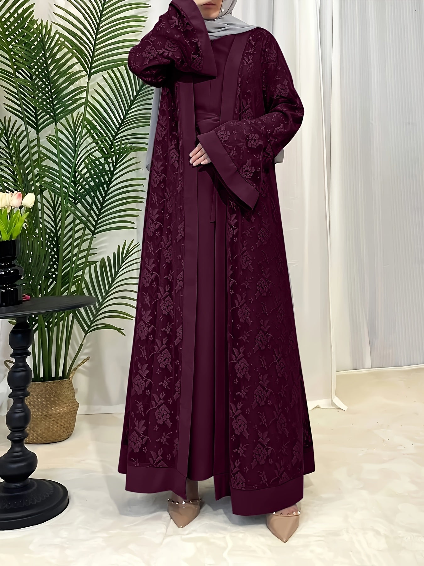 Muslim Elegant Lace Lingerie Set 6420-1