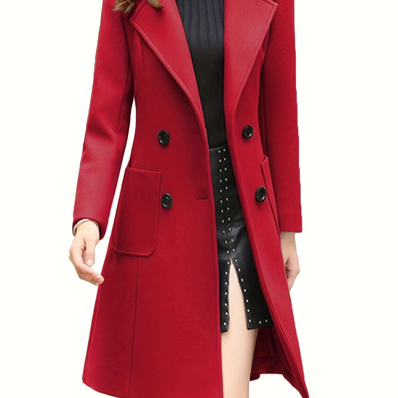 Women's Winter Blend Mid-Length Double-Breasted Coat