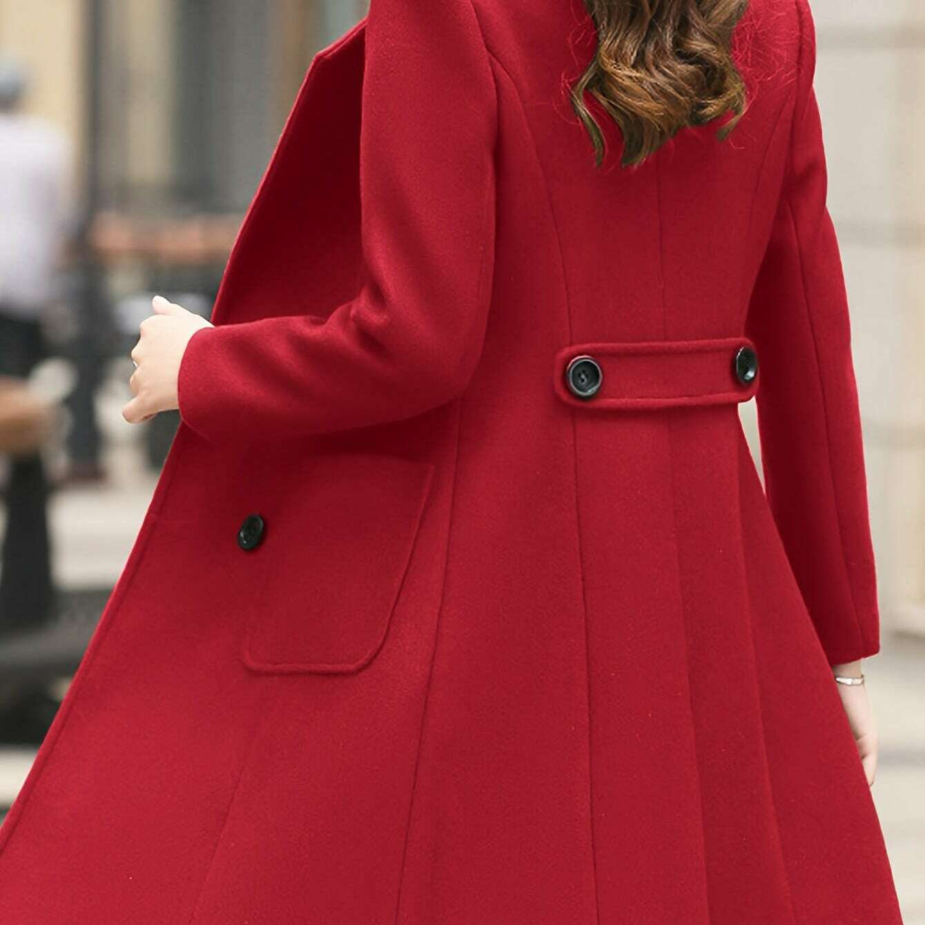 Women's Winter Blend Mid-Length Double-Breasted Coat