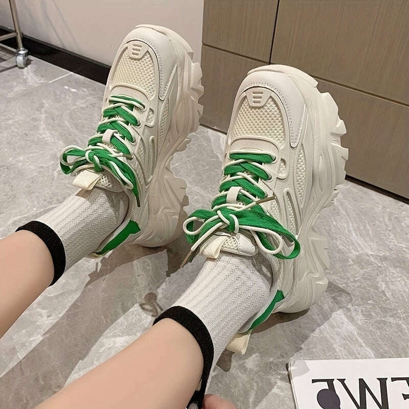 Women's Pure White Sports Shoes