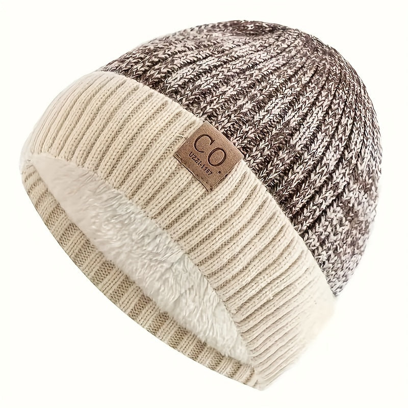Winter Beanie – Thick Fleece-Lined Windproof Hat