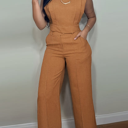 Women’s Casual Outfit Set – Short Sleeve Top & Pants