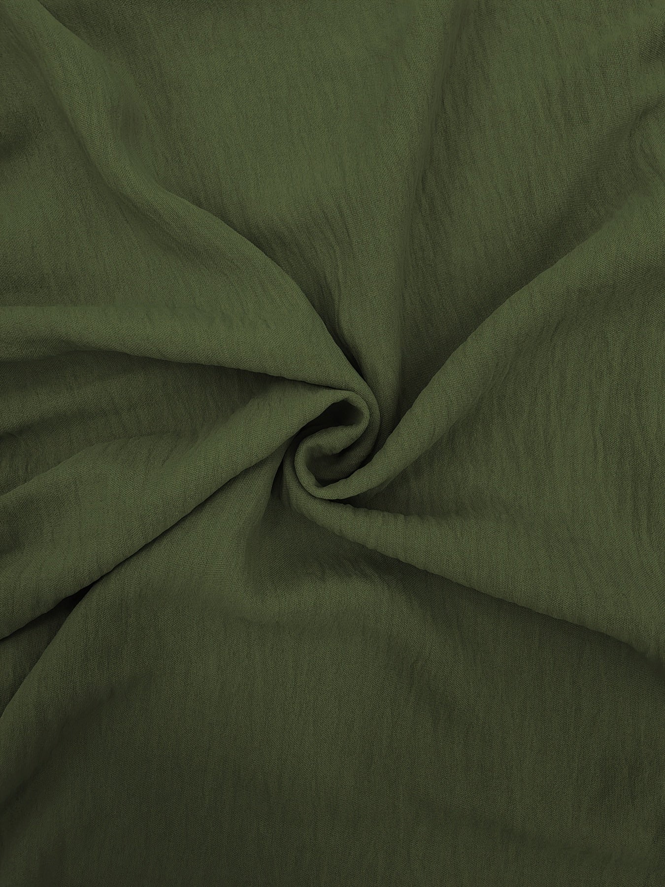 [Light Green Maxi Dress] Casual Light Green Polyester Maxi Dress - Elegant Solid Color with Ruffle Hem & Button Detail, Machine Washable - Hijab Not Included
