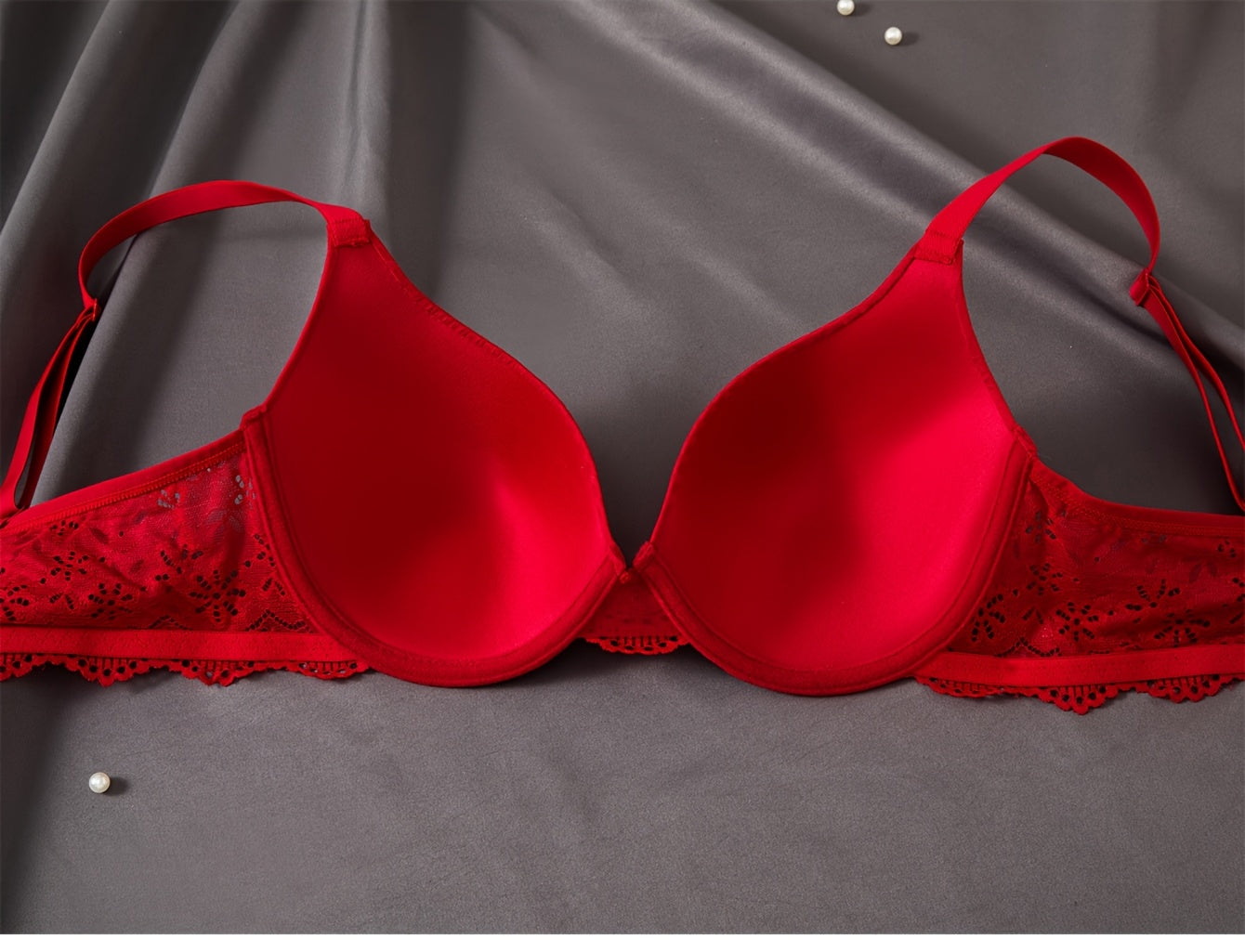 3pcs Fashion Lace Splicing Underwear with No Trace Collection and Accessory Breasts for Women'S Underwear