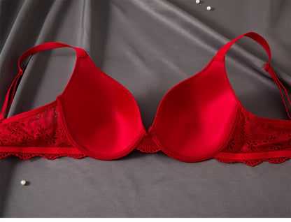 3pcs Fashion Lace Splicing Underwear with No Trace Collection and Accessory Breasts for Women'S Underwear