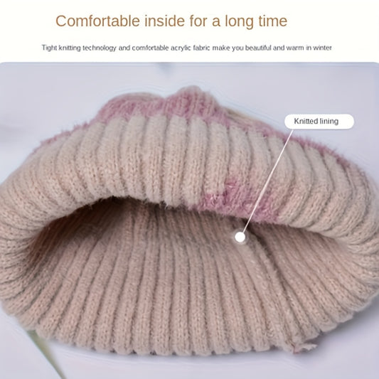 Winter Hat & Scarf Set – Women’s Plush Ear Warmer