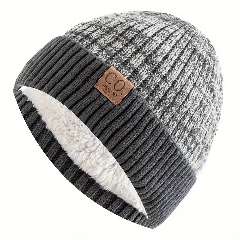 Winter Beanie – Thick Fleece-Lined Windproof Hat