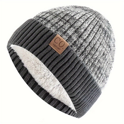 Winter Beanie – Thick Fleece-Lined Windproof Hat
