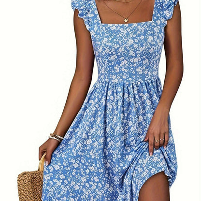 2024 Women's Knee-Length Floral Summer Sundress