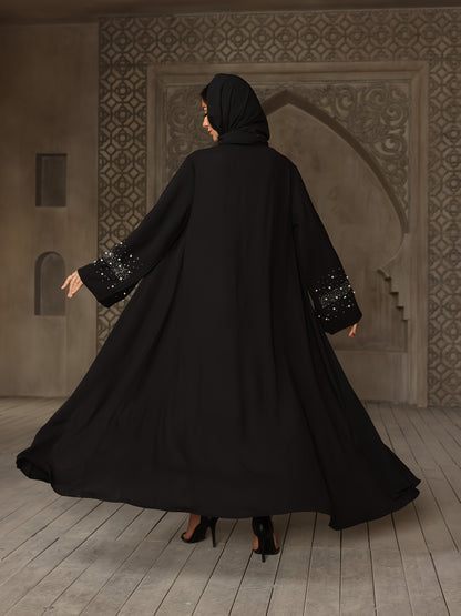 Women's Elegant Islamic Abaya Robe - Long Muslim Wedding & Everyday Prayer Dress with Headscarf, Formal/Informal Islamic Clothing, Non-Transparent Full Coverage, Hand Washable Religious Attire, Muslim Dress, Formal Event Atti