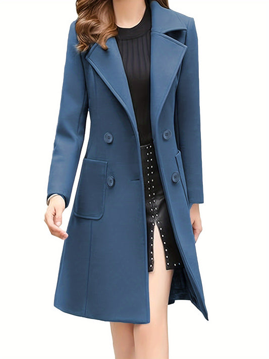 Women's Winter Blend Mid-Length Double-Breasted Coat