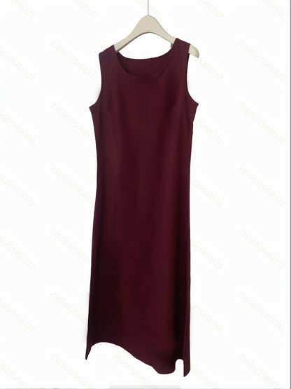 Open robe set with lace, sleeveless slip dress and chiffon headscarf - lightweight, simple, and breathable, suitable for spring and summer