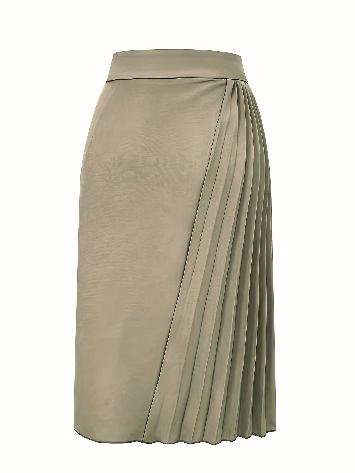 New Autumn Irregular Design Half-Length Skirt for Women, Versatile Pleated Skirt with a Stylish Flair.