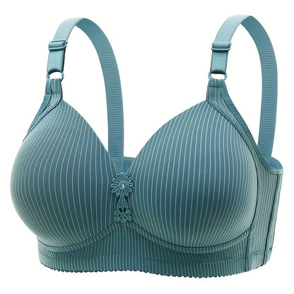 5pcs Seamless Push-Up Bras for Women Comfortable Breathable Bras, Plus Size Bra, Maternity Bra for Women, Adjustable Maternity Bras, Nursing Bras Plus Size, Front Button Bra, Nursing Support, Comfortable Lingerie, Elegant Lin