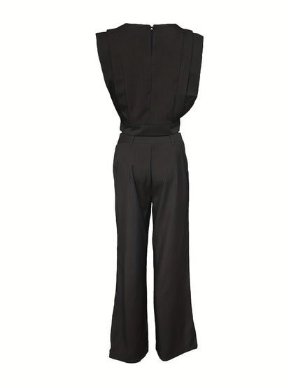 Women’s Casual Outfit Set – Short Sleeve Top & Pants