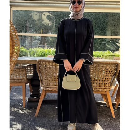 Middle Eastern Muslim Elegant and Comfortable Abaya 8362