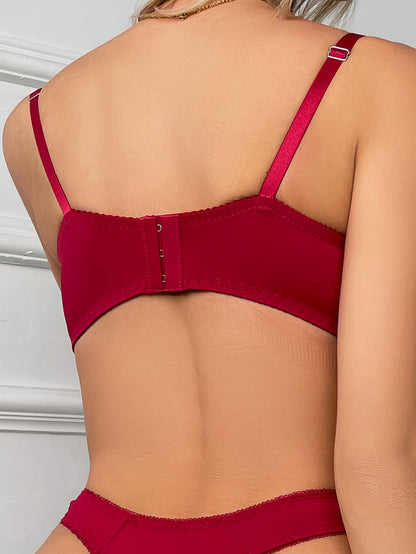 3pcs Women Sexy Lace Push Up Bras