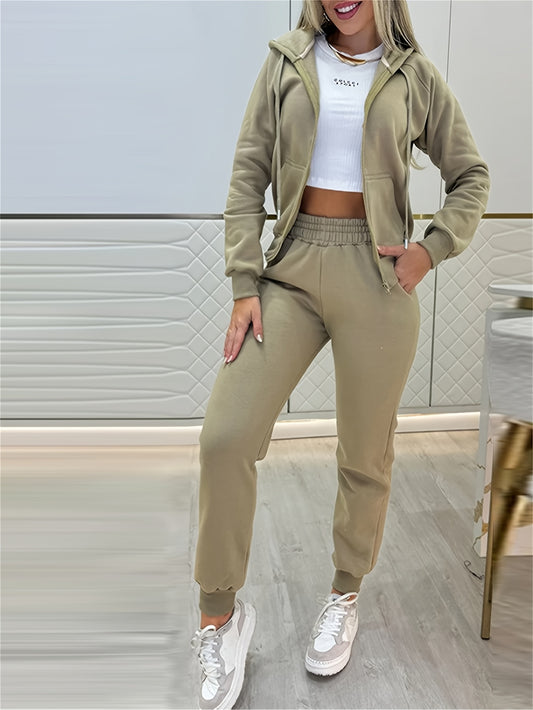 Women’s Hoodie & Pants Set – Casual Winter Outfit