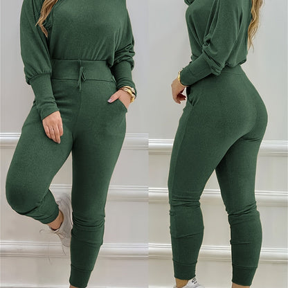 Blazer Set with Lace-Up Tights – Army Green Outfit