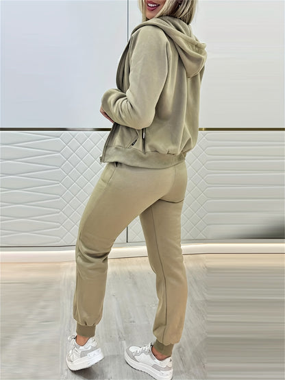 Women’s Hoodie & Pants Set – Casual Winter Outfit