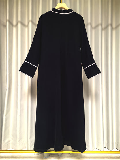 Middle Eastern Muslim Elegant and Comfortable Abaya 8362