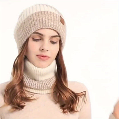 Winter Hat & Scarf Set – Women’s Plush Ear Warmer