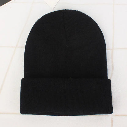 Fashion Solid Color Knitted Beanies Hat Winter Warm Ski Hats Men Women Multicolor Skullies Caps Soft Elastic Cap Sport Bonnet
