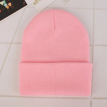 Fashion Solid Color Knitted Beanies Hat Winter Warm Ski Hats Men Women Multicolor Skullies Caps Soft Elastic Cap Sport Bonnet