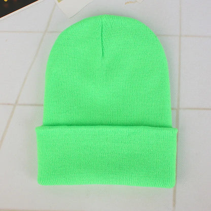Fashion Solid Color Knitted Beanies Hat Winter Warm Ski Hats Men Women Multicolor Skullies Caps Soft Elastic Cap Sport Bonnet