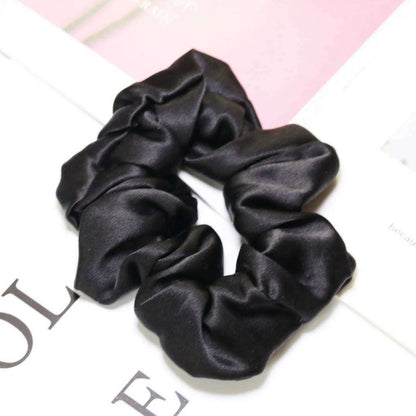 100% Natural Silk Scrunchies – Elastic Hair Bands for Women