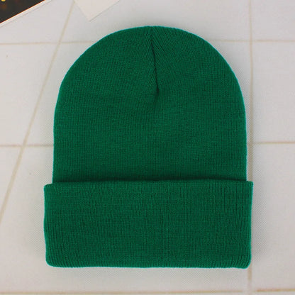 Fashion Solid Color Knitted Beanies Hat Winter Warm Ski Hats Men Women Multicolor Skullies Caps Soft Elastic Cap Sport Bonnet