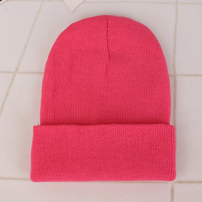 Fashion Solid Color Knitted Beanies Hat Winter Warm Ski Hats Men Women Multicolor Skullies Caps Soft Elastic Cap Sport Bonnet