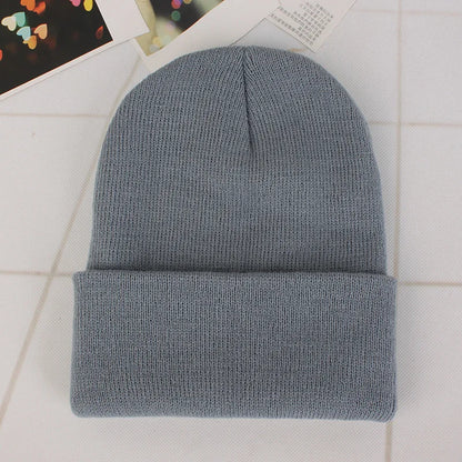 Fashion Solid Color Knitted Beanies Hat Winter Warm Ski Hats Men Women Multicolor Skullies Caps Soft Elastic Cap Sport Bonnet