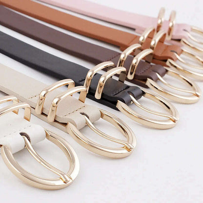 High-Quality Faux Leather Designer Women's Belt