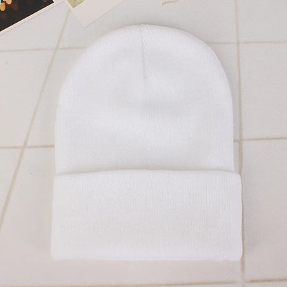 Fashion Solid Color Knitted Beanies Hat Winter Warm Ski Hats Men Women Multicolor Skullies Caps Soft Elastic Cap Sport Bonnet