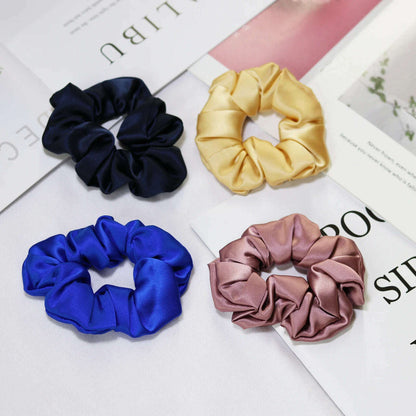100% Natural Silk Scrunchies – Elastic Hair Bands for Women
