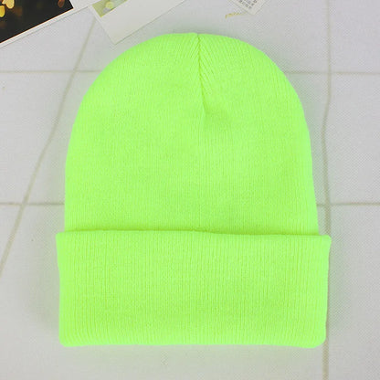 Fashion Solid Color Knitted Beanies Hat Winter Warm Ski Hats Men Women Multicolor Skullies Caps Soft Elastic Cap Sport Bonnet