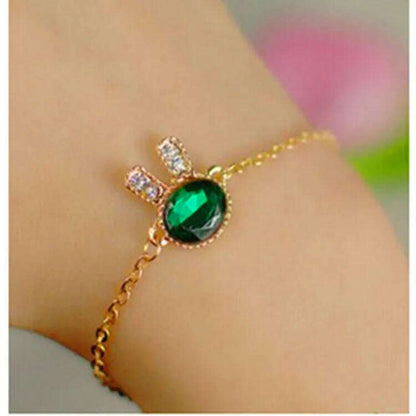 Punk Charm Bracelet Bracelet Fashion New Temperament Popular Jewelry Leaf Crystal Women's 4-piece Set Bracelet Wholesale - D&M Boutique