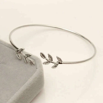 Punk Charm Bracelet Bracelet Fashion New Temperament Popular Jewelry Leaf Crystal Women's 4-piece Set Bracelet Wholesale - D&M Boutique