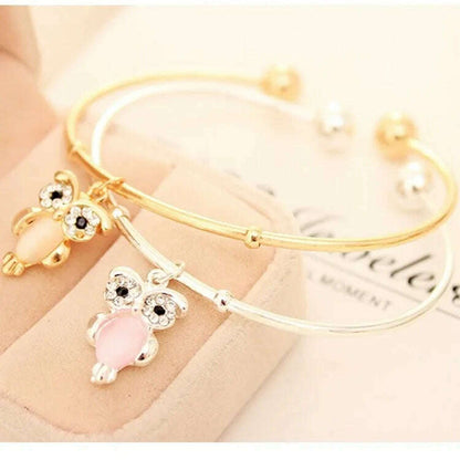 Punk Charm Bracelet Bracelet Fashion New Temperament Popular Jewelry Leaf Crystal Women's 4-piece Set Bracelet Wholesale - D&M Boutique