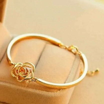 Punk Charm Bracelet Bracelet Fashion New Temperament Popular Jewelry Leaf Crystal Women's 4-piece Set Bracelet Wholesale - D&M Boutique
