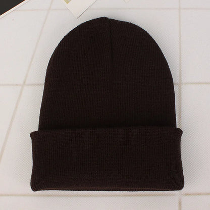 Fashion Solid Color Knitted Beanies Hat Winter Warm Ski Hats Men Women Multicolor Skullies Caps Soft Elastic Cap Sport Bonnet