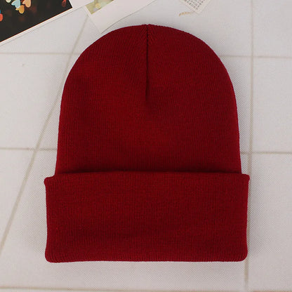 Fashion Solid Color Knitted Beanies Hat Winter Warm Ski Hats Men Women Multicolor Skullies Caps Soft Elastic Cap Sport Bonnet