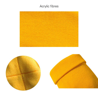 Fashion Solid Color Knitted Beanies Hat Winter Warm Ski Hats Men Women Multicolor Skullies Caps Soft Elastic Cap Sport Bonnet