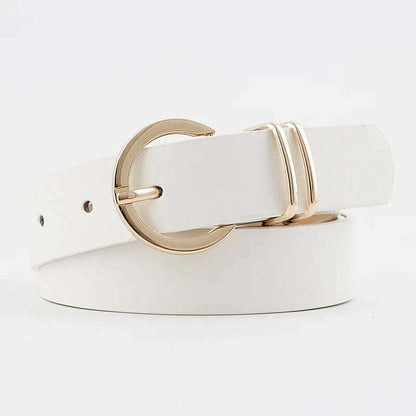 High-Quality Faux Leather Designer Women's Belt