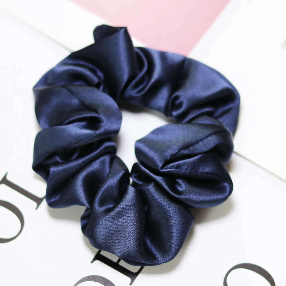100% Natural Silk Scrunchies – Elastic Hair Bands for Women