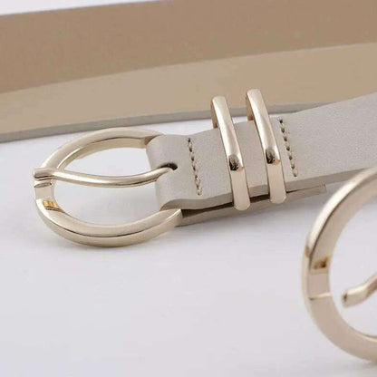 High-Quality Faux Leather Designer Women's Belt