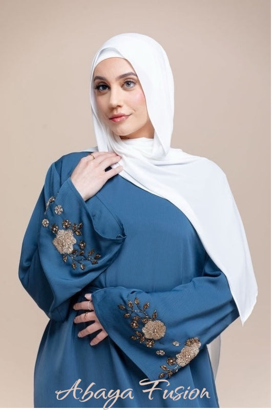 Elegance Handmade Bead work Abaya
